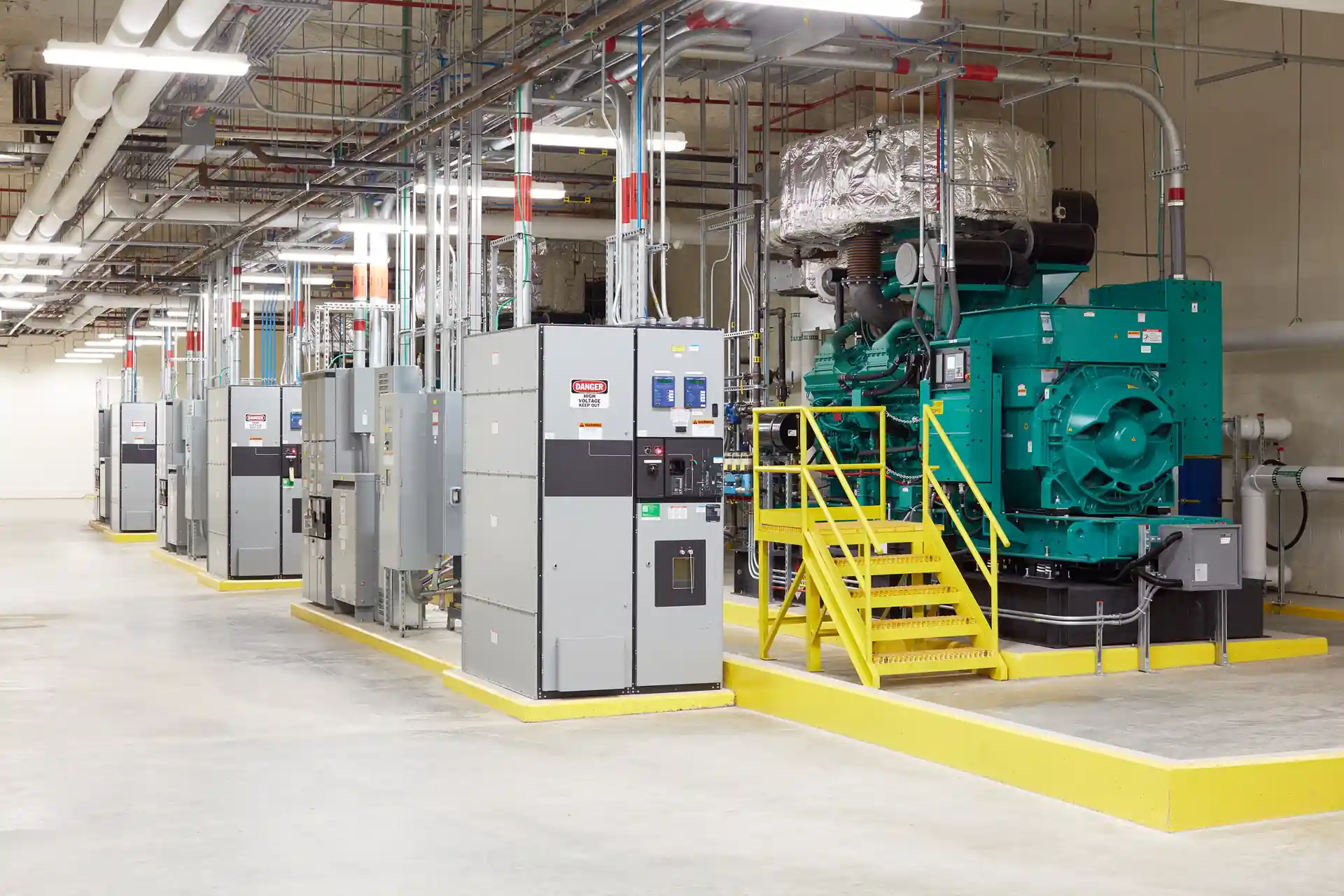backup diesel generator system powering data center during outages